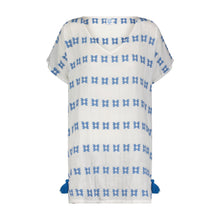 Load image into Gallery viewer, Mer St. Barth Capucine Caftan SHORT | White &amp; Blue