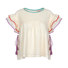 Load image into Gallery viewer, Sunshine Tienda Ivory Eyelet Lottie Top