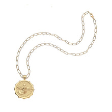 Load image into Gallery viewer, Jane Win PROTECT Eagle Small Coin On 18" Drawn Link Chain