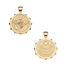 Load image into Gallery viewer, Jane Win PROTECT Eagle Small Coin On 18" Drawn Link Chain
