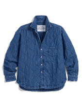 Load image into Gallery viewer, Frank &amp; Eileen | Eileen Jacket Quilted Shirt Jacket | Distressed Indigo Wash