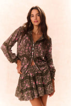 Load image into Gallery viewer, Loveshackfancy Ravelle Floral Button Down Top | Bancha Green