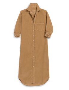 Frank & Eileen Rory Maxi Shirtdress | Italian Corduroy Camel