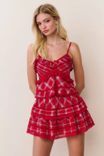 Load image into Gallery viewer, Loveshackfancy Ruffle Mini Tartan Skirt | Cherry Jubilee