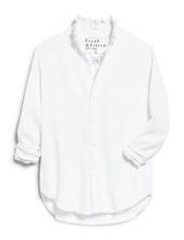 Load image into Gallery viewer, Frank &amp; Eileen | Eileen Ruffle Ruffle Collar Button-Up Shirt | White