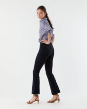 Load image into Gallery viewer, Ann Mashburn Faye Flare Cropped Pant | Navy Ponte Knit