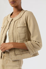 Load image into Gallery viewer, Ann Mashburn Kiki Jacket | Khaki Stretch Canvas