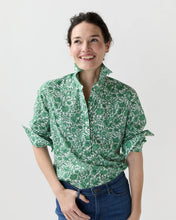 Load image into Gallery viewer, Ann Mashburn Liberty London Tomboy Popover Shirt | Green Sambourne
