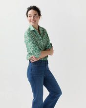 Load image into Gallery viewer, Ann Mashburn Liberty London Tomboy Popover Shirt | Green Sambourne