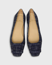 Load image into Gallery viewer, Ann Mashburn Buckle Shoe Tic Weave Jacquard | Navy Tweed