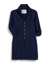 Load image into Gallery viewer, Frank &amp; Eileen Southern Ireland Utility Mini Dress | Navy