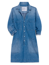 Load image into Gallery viewer, Frank &amp; Eileen Southern Ireland Utility Dress | Italian Dream Light Denim 1968 Wash