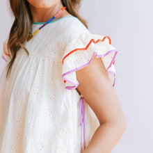 Load image into Gallery viewer, Sunshine Tienda Ivory Eyelet Lottie Top