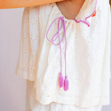 Load image into Gallery viewer, Sunshine Tienda Ivory Eyelet Lottie Top