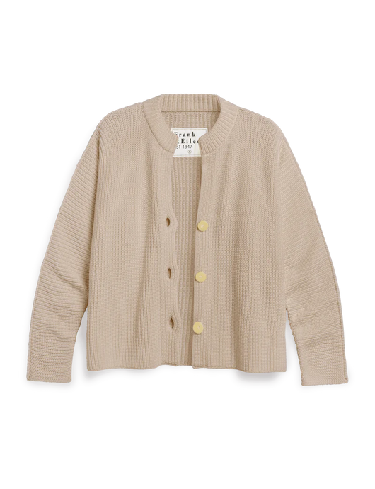 Frank & Eileen Montecito Cardigan Crew Neck Cardigan | Sand