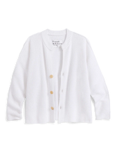 Load image into Gallery viewer, Frank &amp; Eileen Montecito Crew Neck Cardigan | White