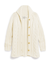 Load image into Gallery viewer, Frank &amp; Eileen Cotswolds Cable Knit Cardigan | Ivory