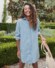 Load image into Gallery viewer, Frank &amp; Eileen Mary Shirt Dress | Classic Blue Tattered Wash