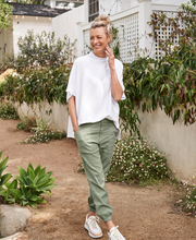 Load image into Gallery viewer, Frank &amp; Eileen Audrey | Funnel Neck Capelet White