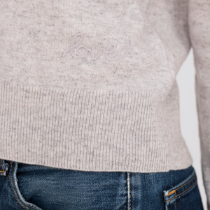 Kerri Rosenthal Patchwork Cashmere Pullover Sweater | Stardust