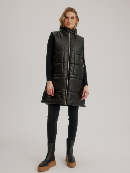 Nikki Jones Leather Long Vest