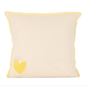 Kerri Rosenthal Core Imperfect Heart Pillow | Sunshine