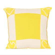 Load image into Gallery viewer, Kerri Rosenthal Core Imperfect Heart Pillow | Sunshine