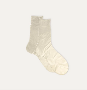 Maria De La Rosa Metallic Socks