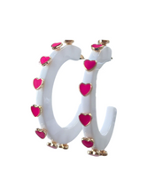 Load image into Gallery viewer, Smith &amp; Co. Valentine’s Day Heart Hoops