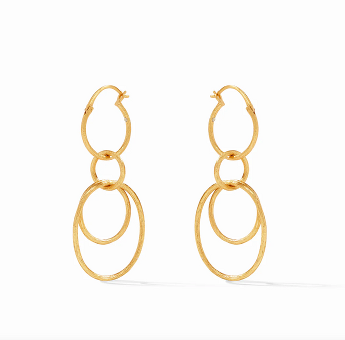 Julie Vos Simone 3-In-1 Gold Earrings