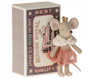 Maileg Princess Little Sister In Matchbox | Rose