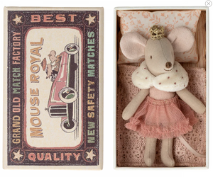 Maileg Princess Little Sister In Matchbox | Rose