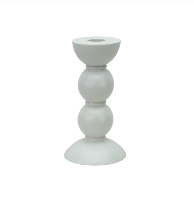 Bobbin Candlestick Holder | White Small & Tall