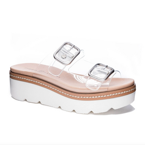 Surfs Up Sandal | Clear