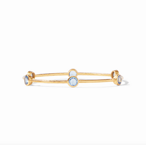 Julie Vos Milano Bangle | Chalcedony Blue