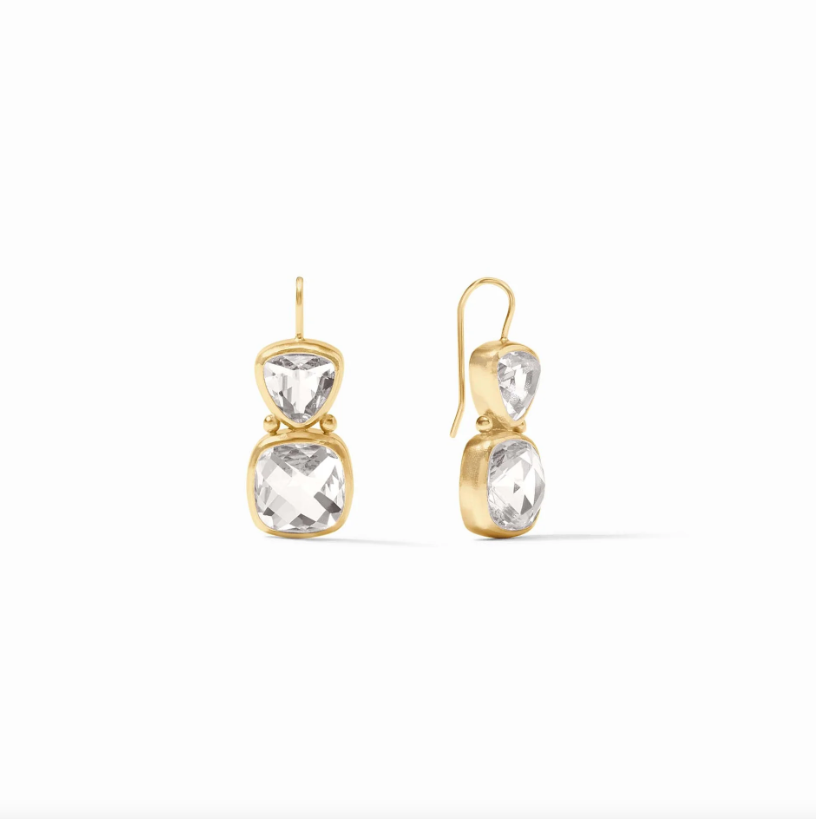 Julie Vos Aquitaine Earring | Clear Crystal