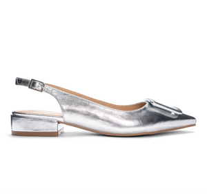 Chinese Laundry Sweetie Slingback | Metallic Silver