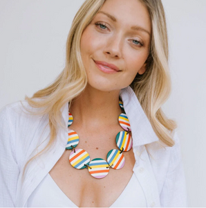 Multi-Striped Color Fun Necklace