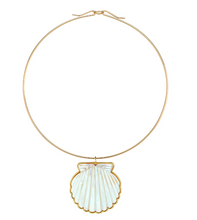 Load image into Gallery viewer, Asha Scallop Shell Pendant &amp; Neck Wire