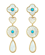 Load image into Gallery viewer, Asha Angelina Turquoise Earrings