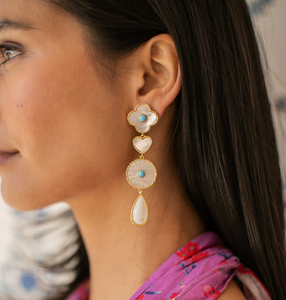 Asha Angelina Turquoise Earrings