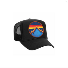 Load image into Gallery viewer, Aviator Nation All Seasons Circle Trucker Hat | Black