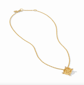 Julie Vos Bee Cameo Solitaire Necklace
