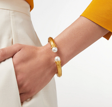 Load image into Gallery viewer, Julie Vos Flora Demi Cuff Bangle | Pearl