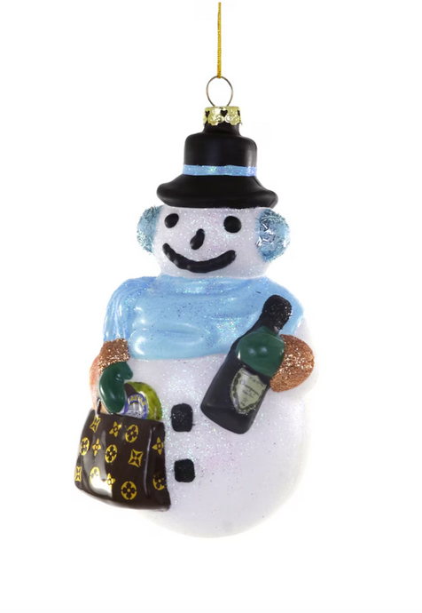 Chic Snowman Ornament