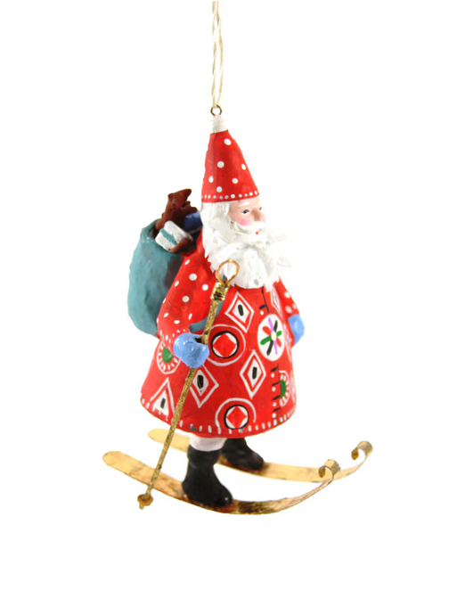 Woodland Father Christmas Santa Ornament