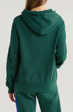 Load image into Gallery viewer, Aviator Nation 5 Stripe Hoodie | Forest, Purple, &amp; Orange