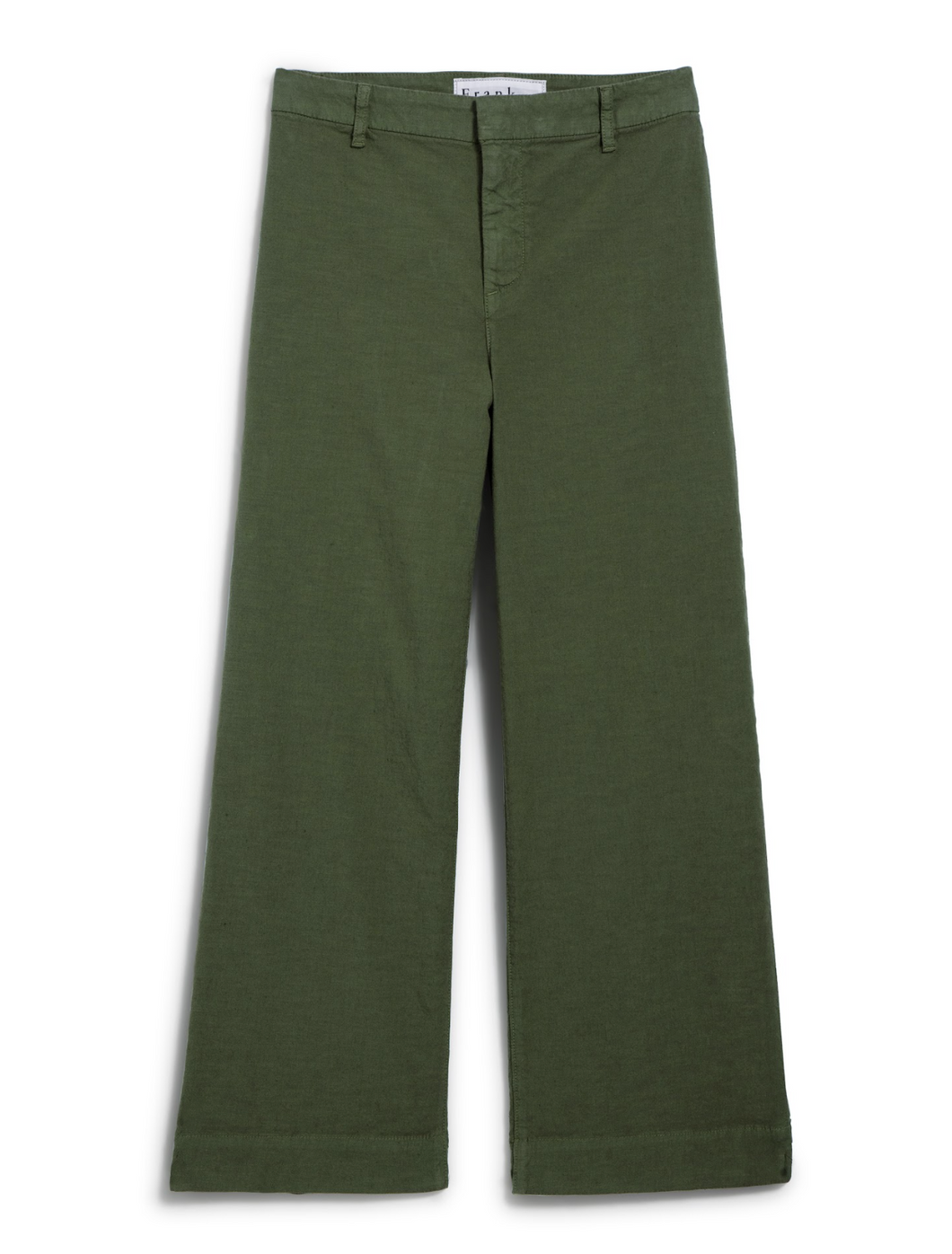 Frank & Eileen Wexford Wide-Leg Linen Pant | Hunter Green