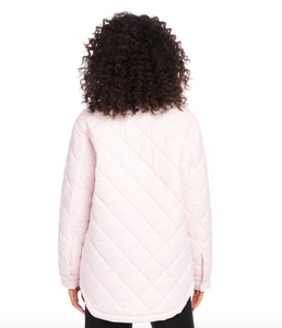 Karen Kane Pink Quilted Shacket