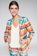 Load image into Gallery viewer, Vilagallo Vichy Multicolor Check Blazer